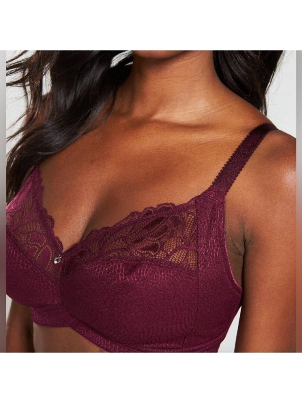 Fantasie Memoir Soft Cup Wireless Bra FL3022 Black Cherry Wire Free size 30J - Picture 2 of 6